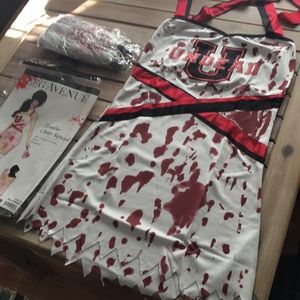 Leg Avenue Zombie Cheer Squad Costume Cheerleader